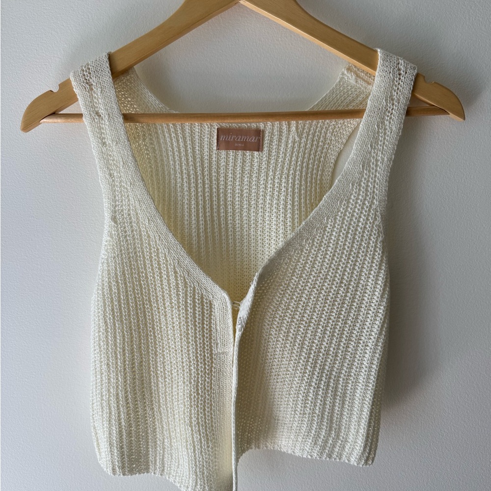 Cream Knit Women's Top